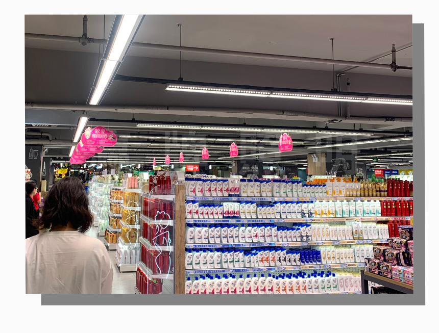 雙偏光超市貨架燈-YLB-154.BSL-工程案例2